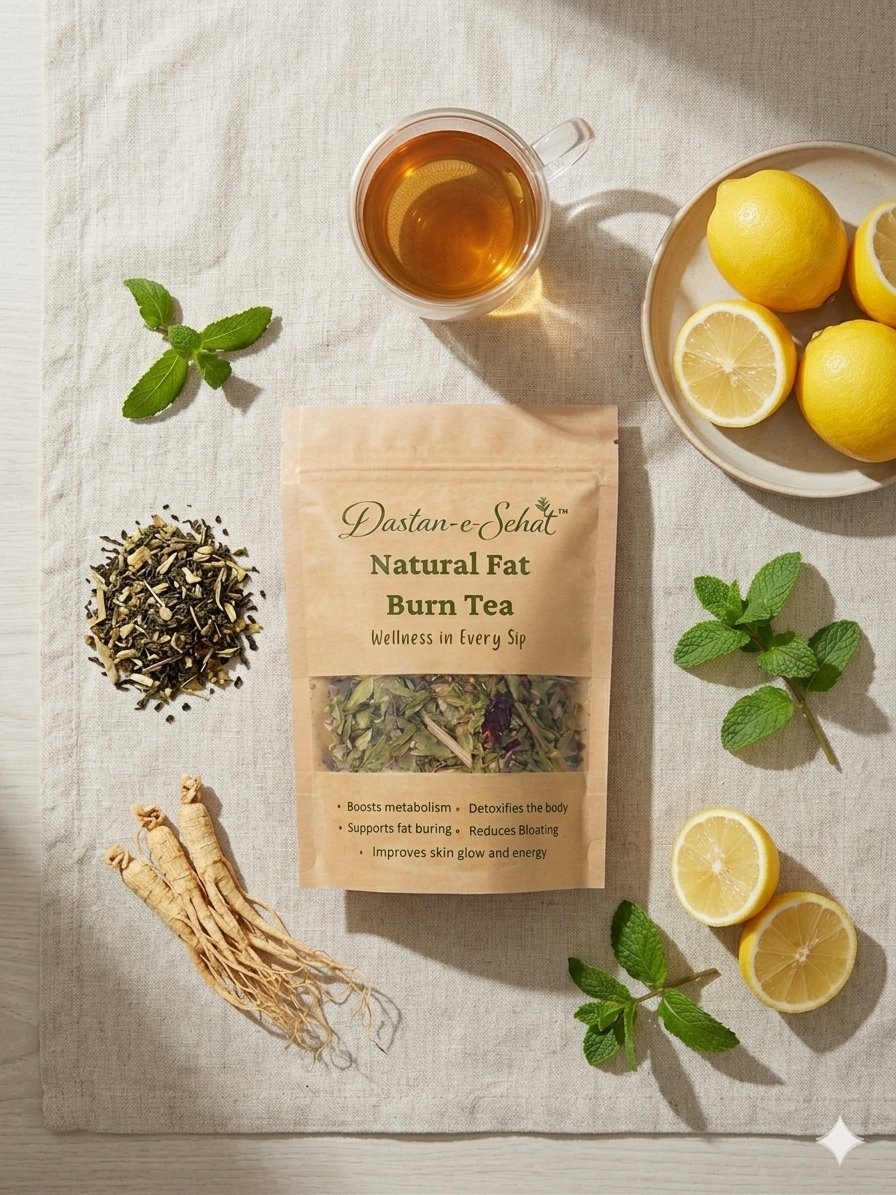 Dastan-e-Sehat Natural Fat Burn Tea | Herbal Weight Loss & Slimming Tea
