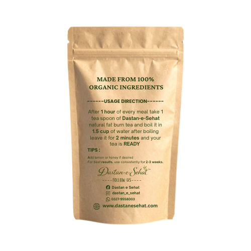 Dastan-e-Sehat Natural Fat Burn Tea | Herbal Weight Loss & Slimming Tea